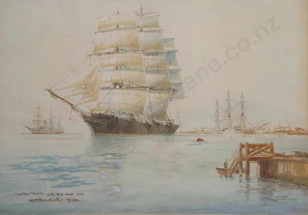 W M Birchall - London Bound With The Wool Clip Image 1++