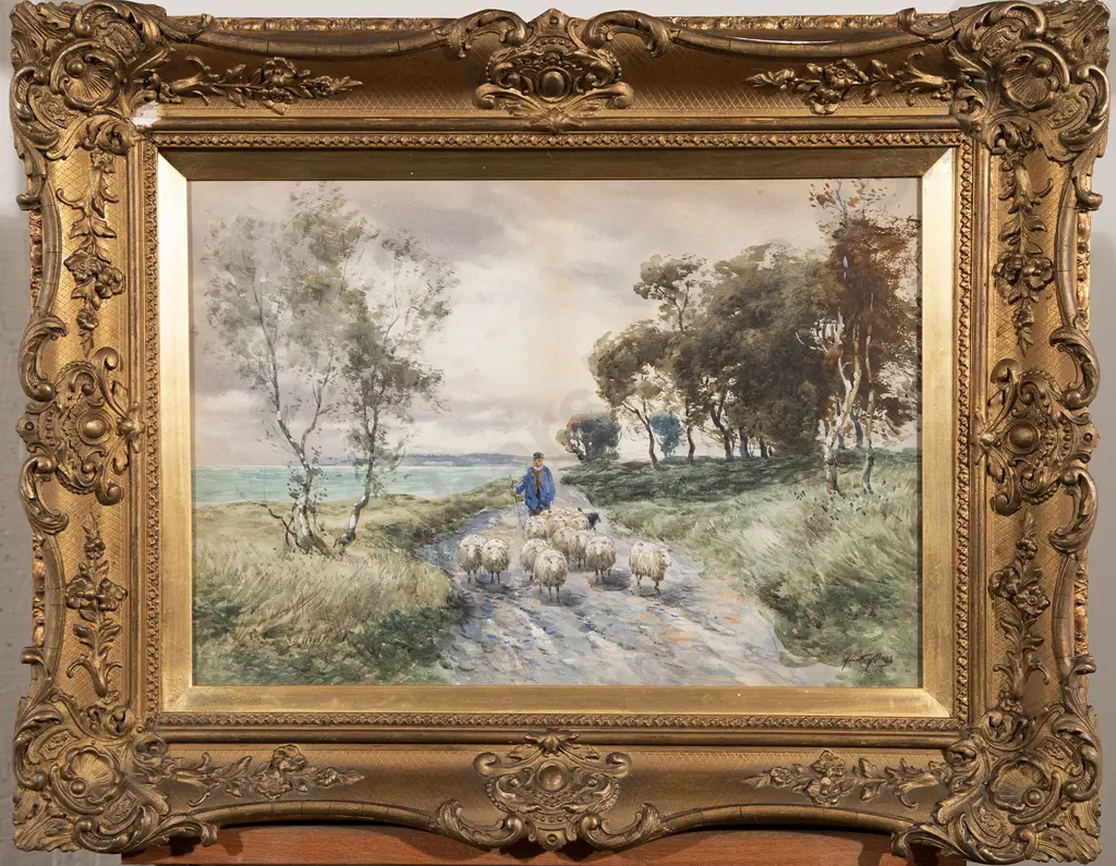 John Hamilton Glass (British) - Pair Scottish Farm Scenes c1900 Image 1++