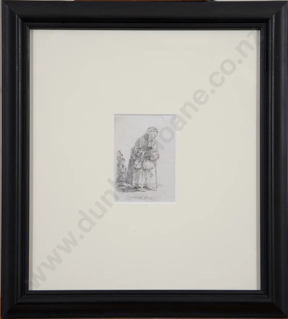 David Deuchar (1743-1808) - Untitled Etching (After Rembrandt) Image 1++