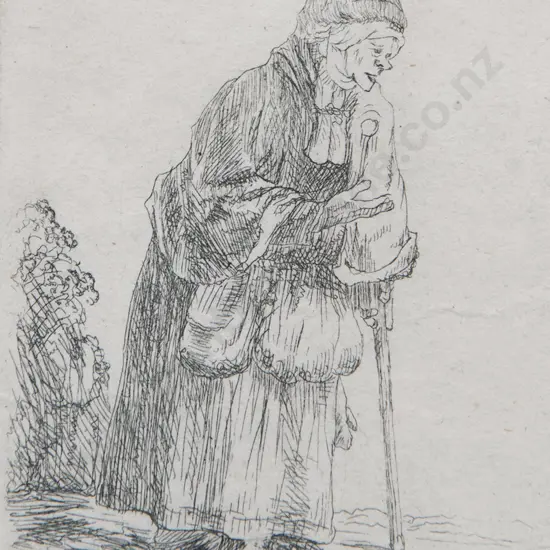 David Deuchar (1743-1808) - Untitled Etching (After Rembrandt)
