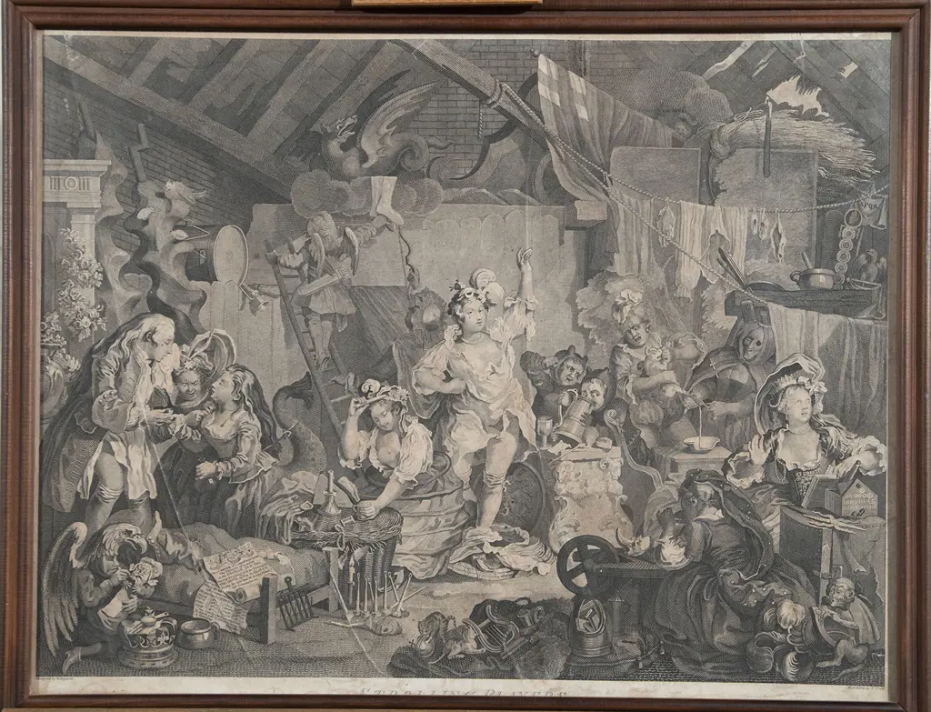 William Hogarth (after) - Strolling Players Image 1++