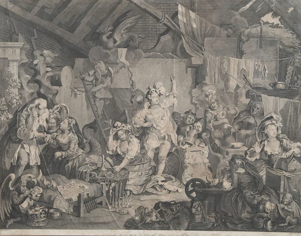 William Hogarth (after) - Strolling Players Image 1++