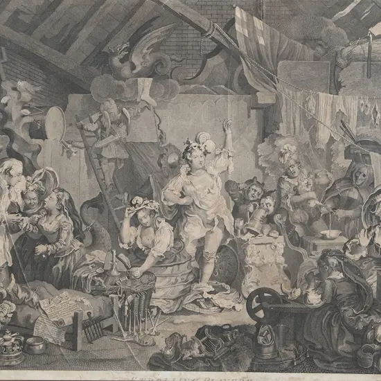 William Hogarth (after) - Strolling Players