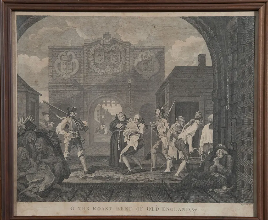 William Hogarth (after) - O The Roast Beef Of Old England etc Image 1++