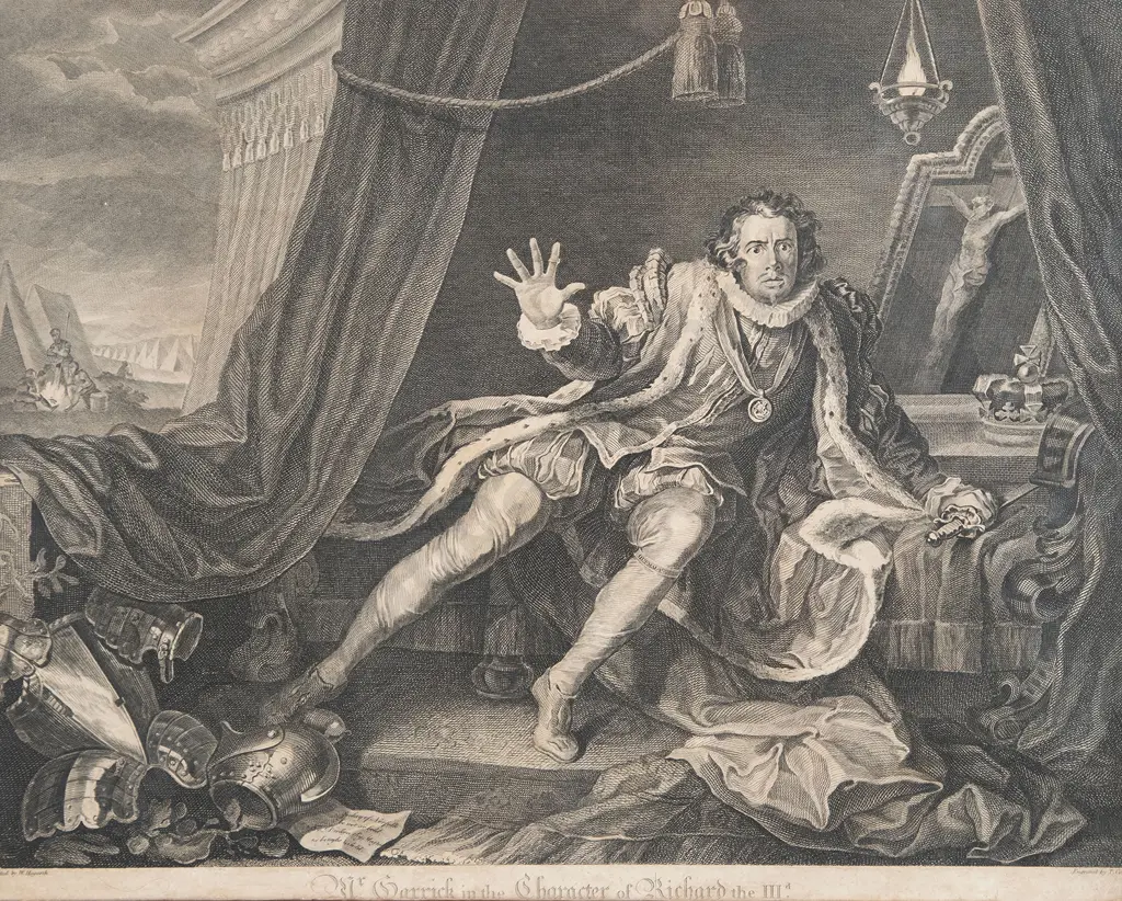 William Hogarth (after) - Mr Garrick in the Character of Richard the III Image 1++