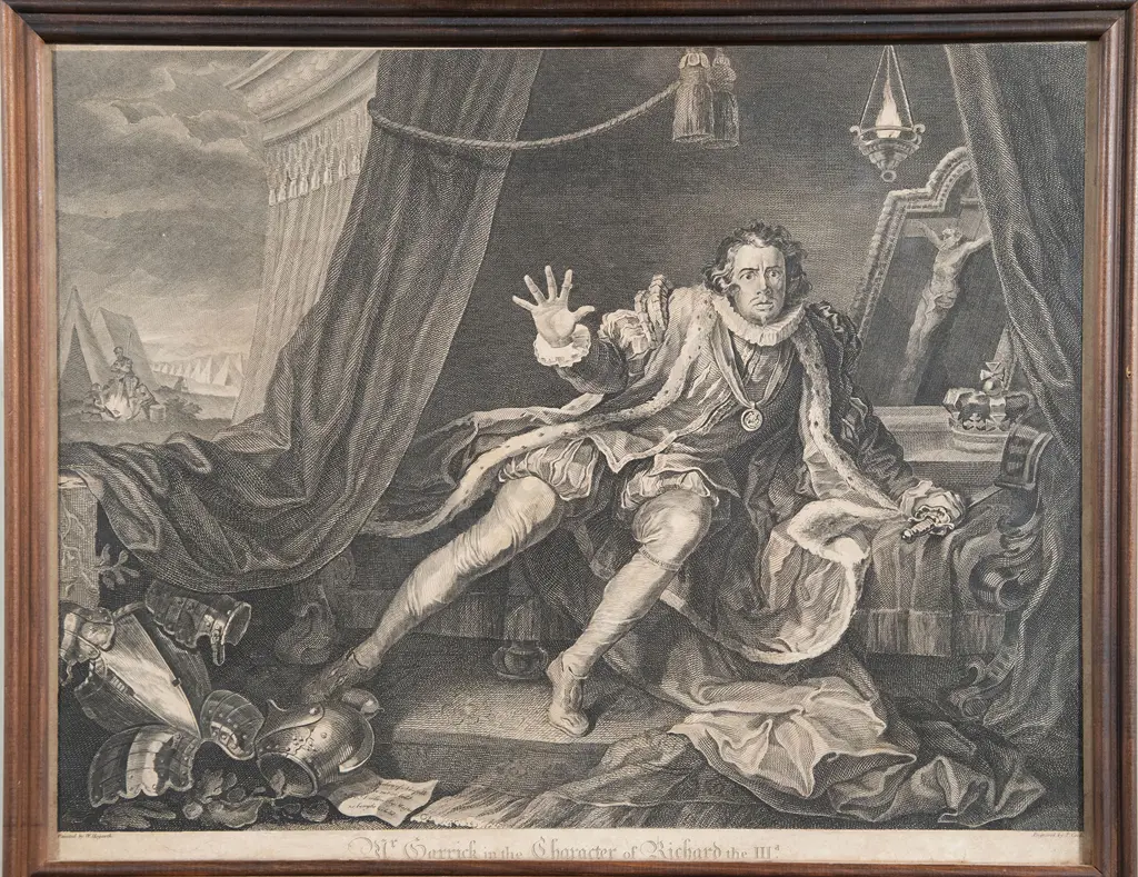 William Hogarth (after) - Mr Garrick in the Character of Richard the III Image 1++