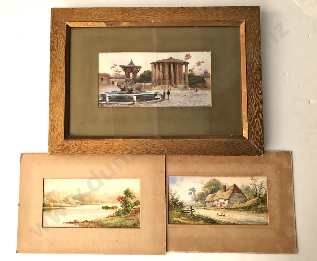 Italian Watercolour A View In Rome Image 1++