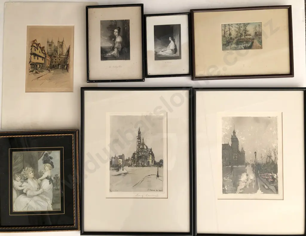 Assorted C19th Engravings & Lithographs etc (7) Image 1++