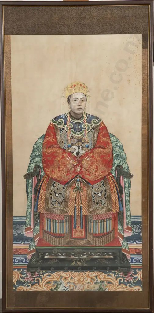 Qing Dynasty Ancestor Scroll Portrait of an Official Image 1++