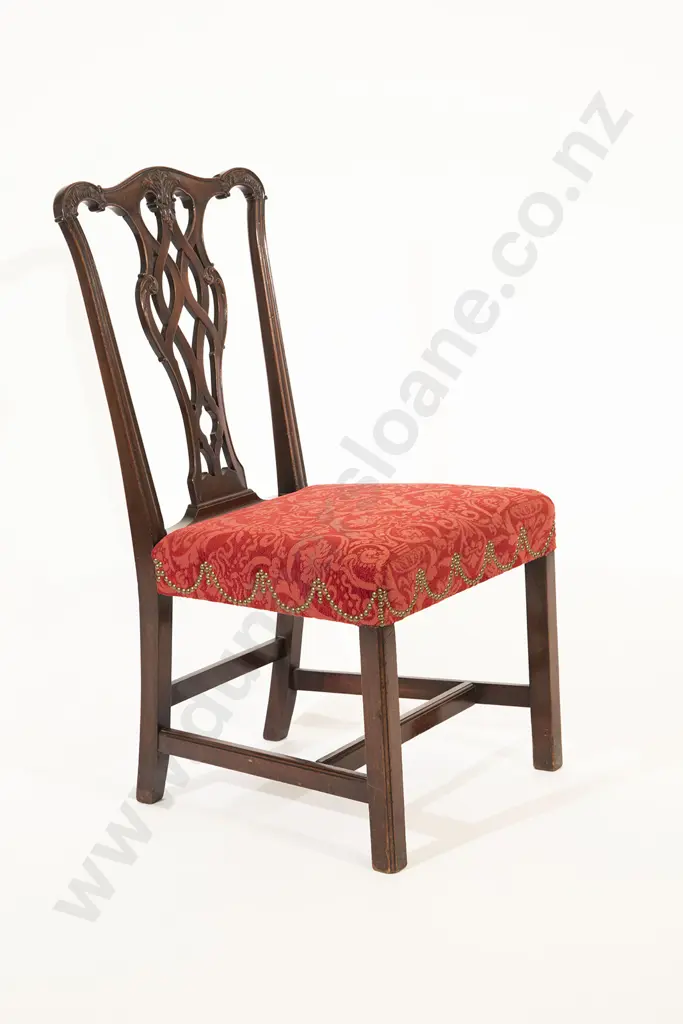 Chippendale Style Mahogany Side Chair Image 1++