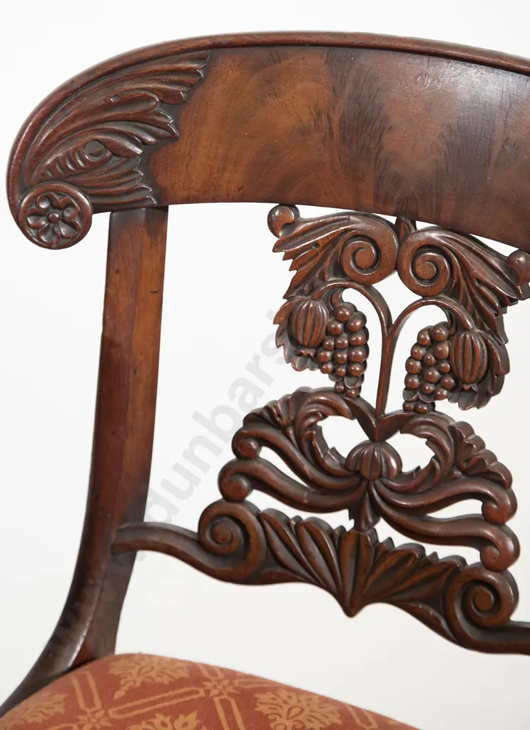 Set Eight WmIV Mahogany Dining Chairs and Extending Table Image 1++
