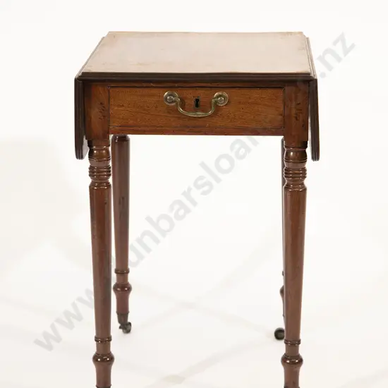 Regency Mahogany Drop-Leaf Side Table