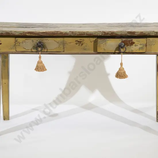 French Painted Rectangular Side Table