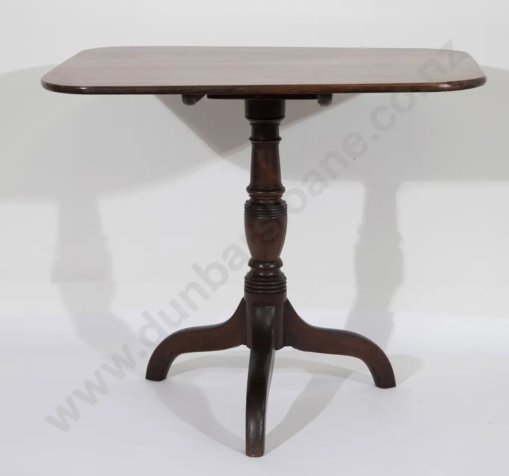Geo III Mahogany Oblong Snap Top Supper Table Image 1++