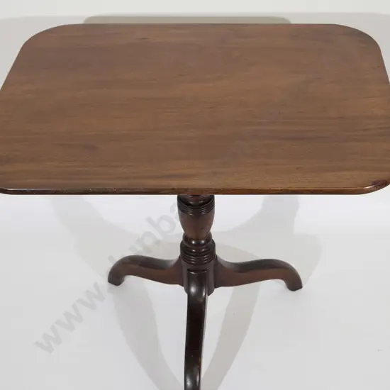 Geo III Mahogany Oblong Snap Top Supper Table