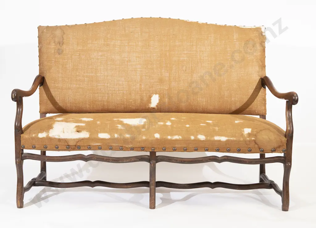 Late C19th French Provincial Oak Settee Image 1++