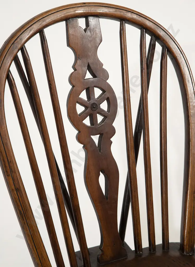 Set Eight Victorian Elm Windsor Chairs Image 1++