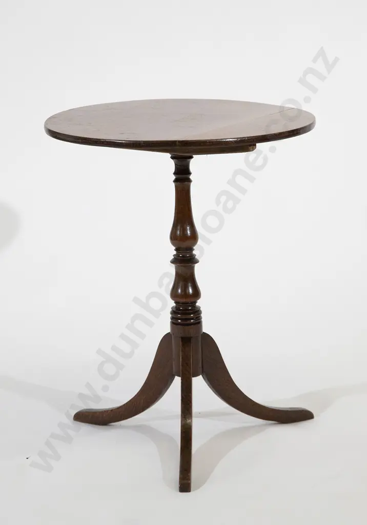 Regency Oak Circular Snap Top Wine Table Image 1++