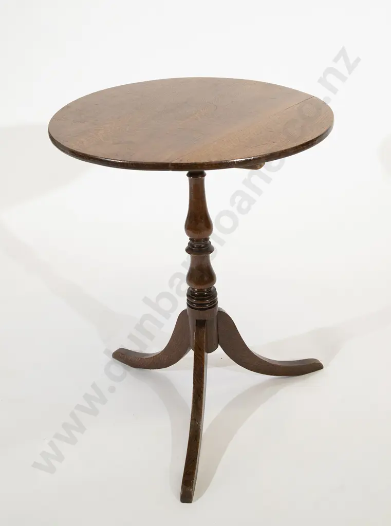 Regency Oak Circular Snap Top Wine Table Image 1++