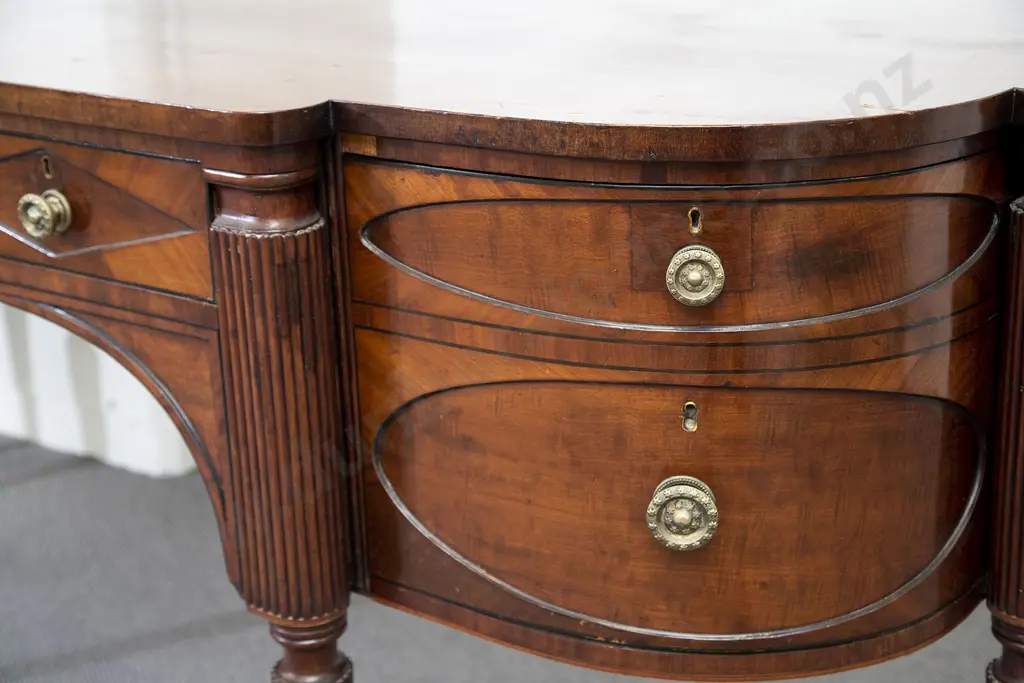Regency Mahogany Breakfront Sideboard Image 1++