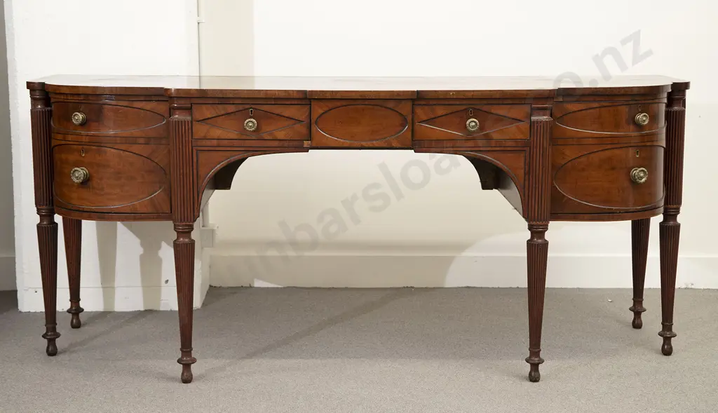 Regency Mahogany Breakfront Sideboard Image 1++