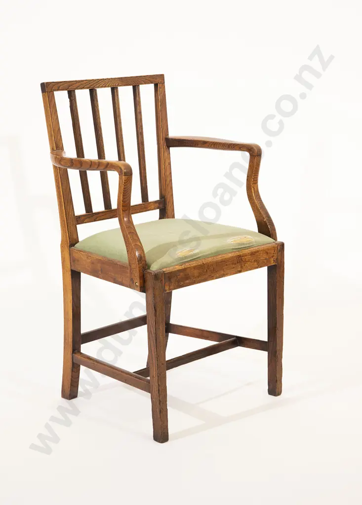 GeoIII Oak Open Arm Chair Image 1++