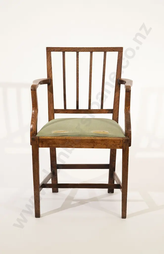 GeoIII Oak Open Arm Chair Image 1++