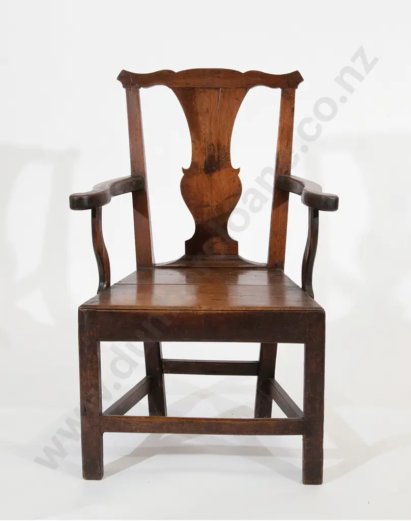 Geo I Oak Country Made Open Arm Chair Image 1++