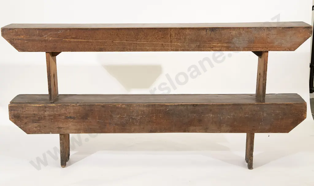 Two Victorian Pine Benches Image 1++
