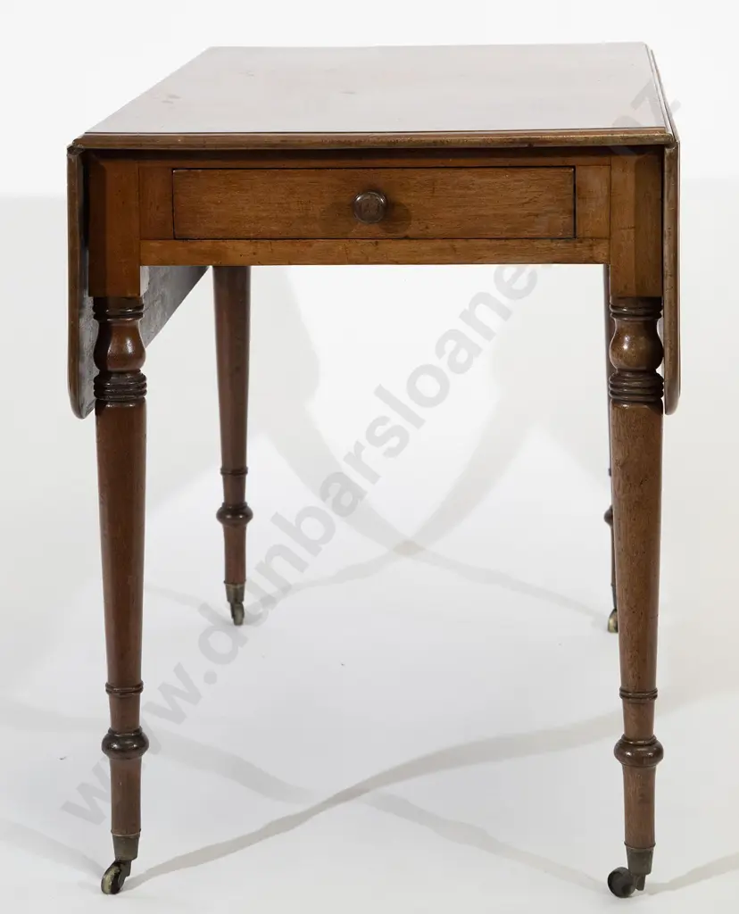 Regency Mahogany Pembroke Table Image 1++