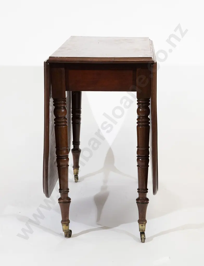 Regency Mahogany Pembroke Dining Table Image 1++