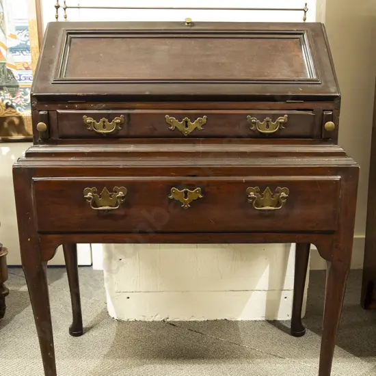 American Federal Period Mahogany Bureau on Stand