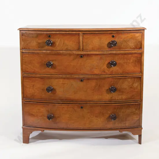 Wm IV Mahogany Bow Front Chest