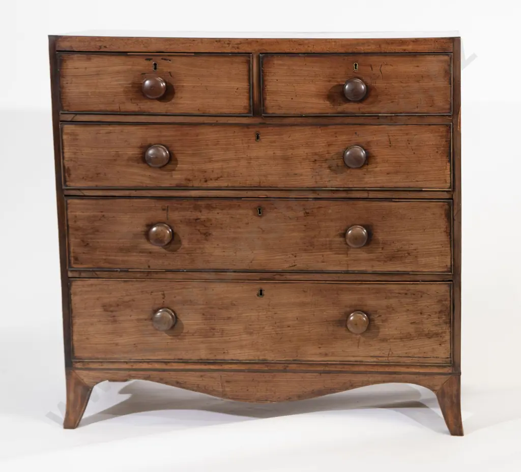 Regency Mahogany Flat Front Chest Image 1++