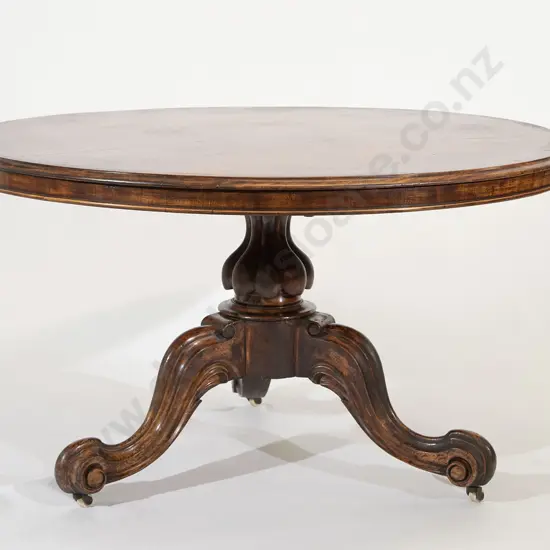 Victorian Mahogany Circular Snap Top Breakfast Table