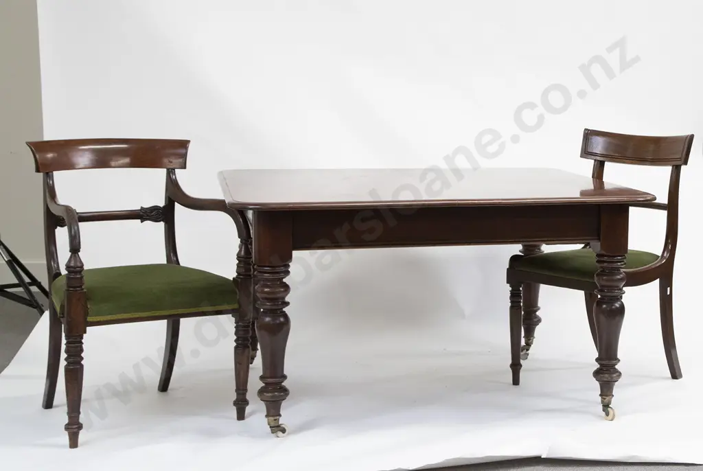 Composed Set Six Wm IV Mahogany Dining Chairs Image 1++