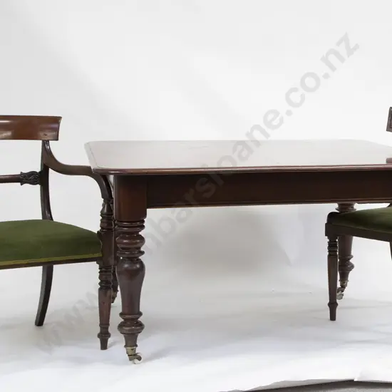 Composed Set Six Wm IV Mahogany Dining Chairs