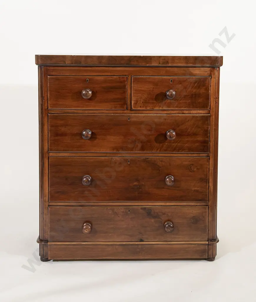 Victorian Mahogany Flat Front Chest Image 1++