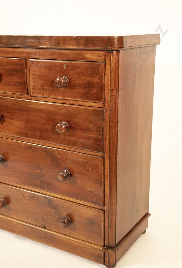 Victorian Mahogany Flat Front Chest Image 1++