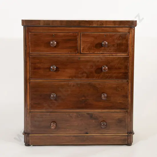Victorian Mahogany Flat Front Chest