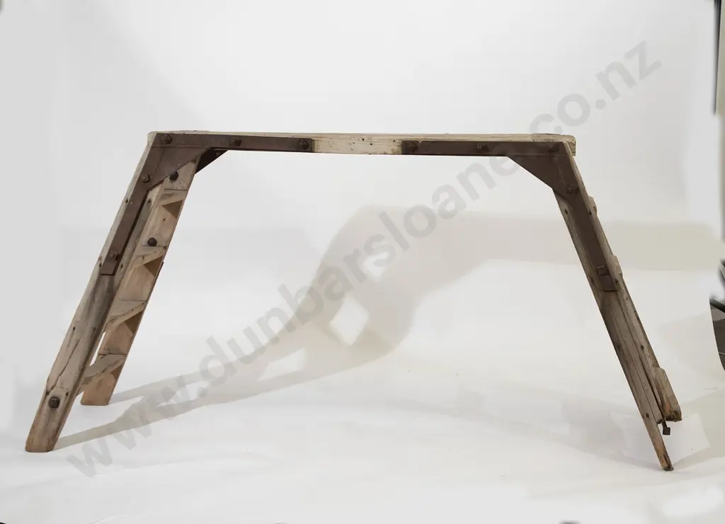 Victorian Pine and Cast Iron Scaffold Image 1++