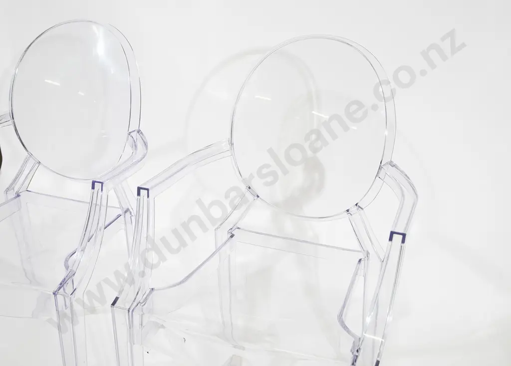 Pair Kartell Louis Ghost Chairs by Philippe Starck Image 1++