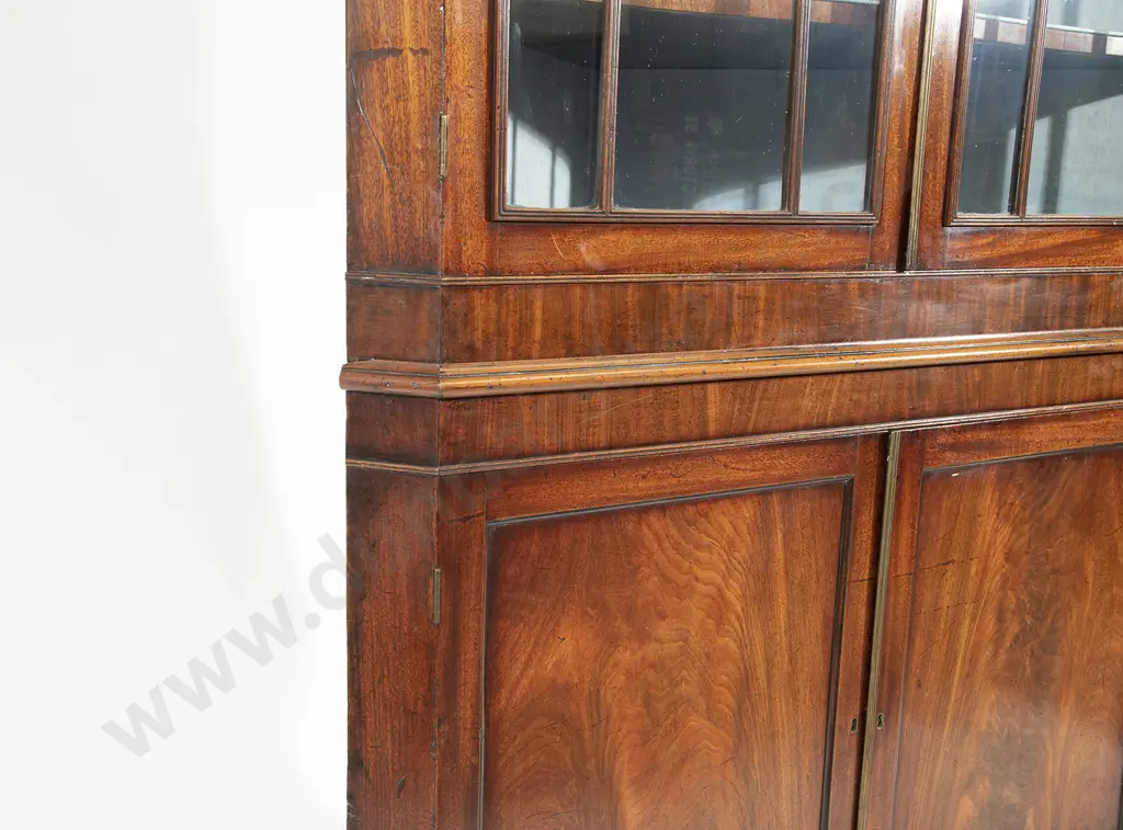 Regency Mahogany Two Stage Corner Cupboard Image 1++