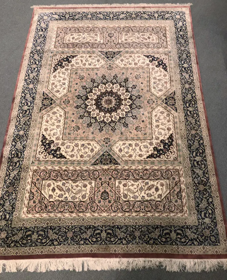 All Silk Qum Rug Image 1++