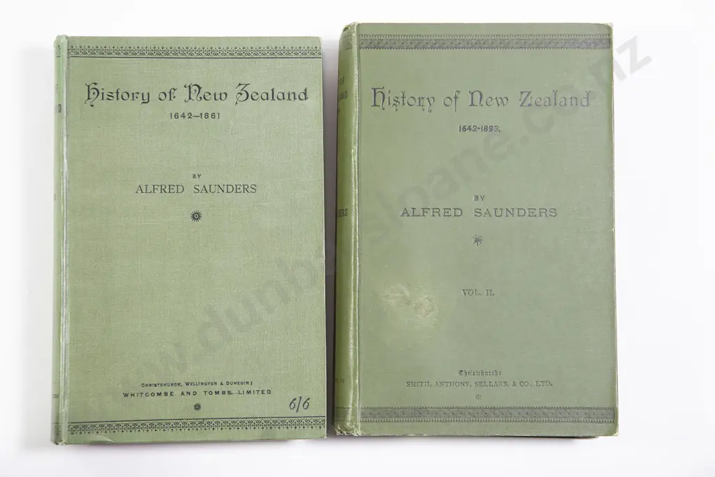 Saunders Alfred - History of New Zealand (2 Volumes) Image 1++