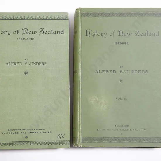 Saunders Alfred - History of New Zealand (2 Volumes)