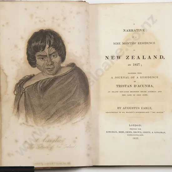 Earle Augustus - A Narrative of a Nine Months Residence in New Zealand in 1827