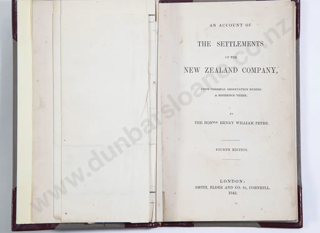Petre Hon Sir Henry William - An Account Of The Settlements Of The New Zealand Company Image 1++