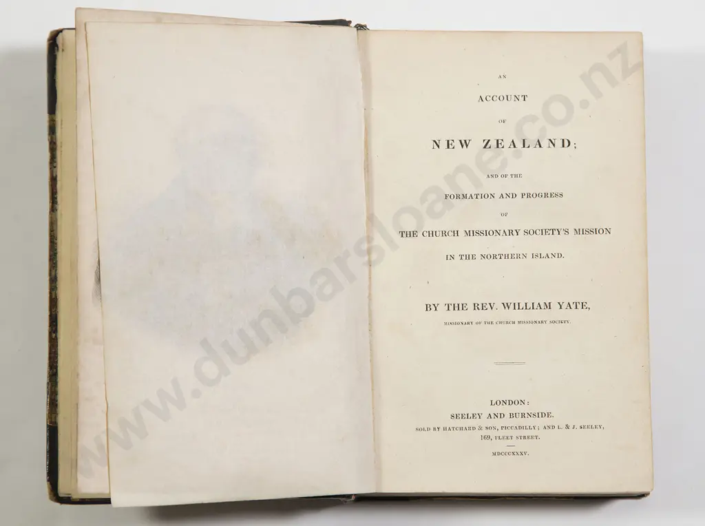 Yate Rev William - An Account of New Zealand Image 1++