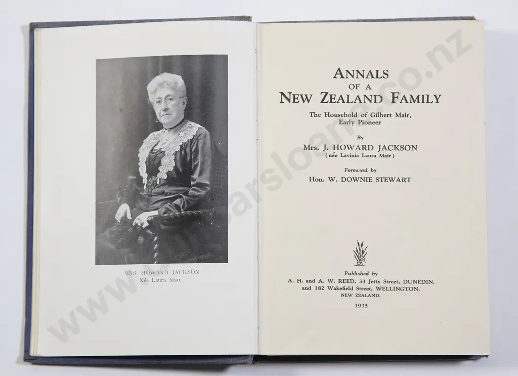 Jackson Mrs J Howard - Annals of a New Zealand Family Image 1++